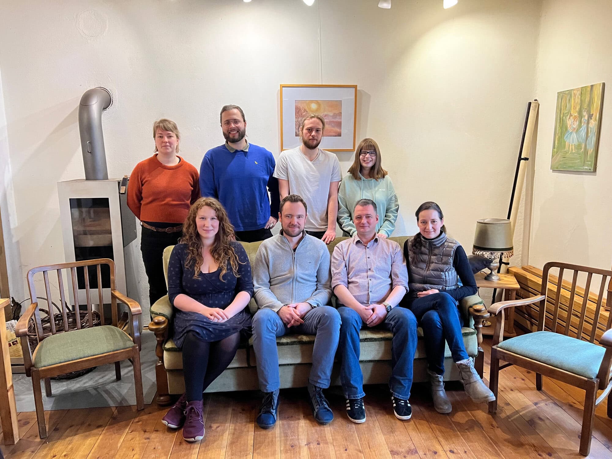 Gruppenfoto Hupa im Rätsel Café
