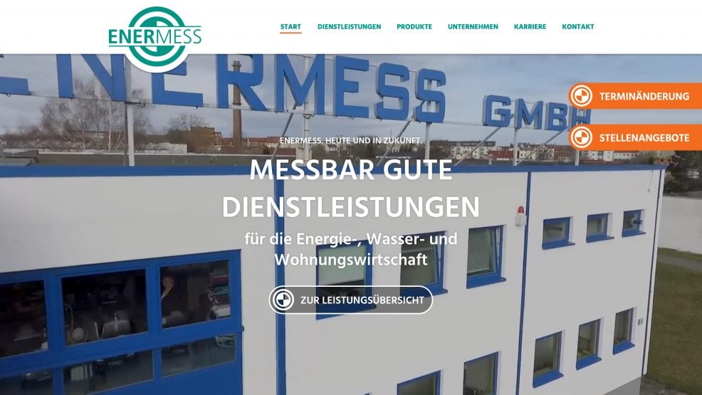 Webdesign und Programmierung für  Energie Mess- und Servicedienste GmbH 