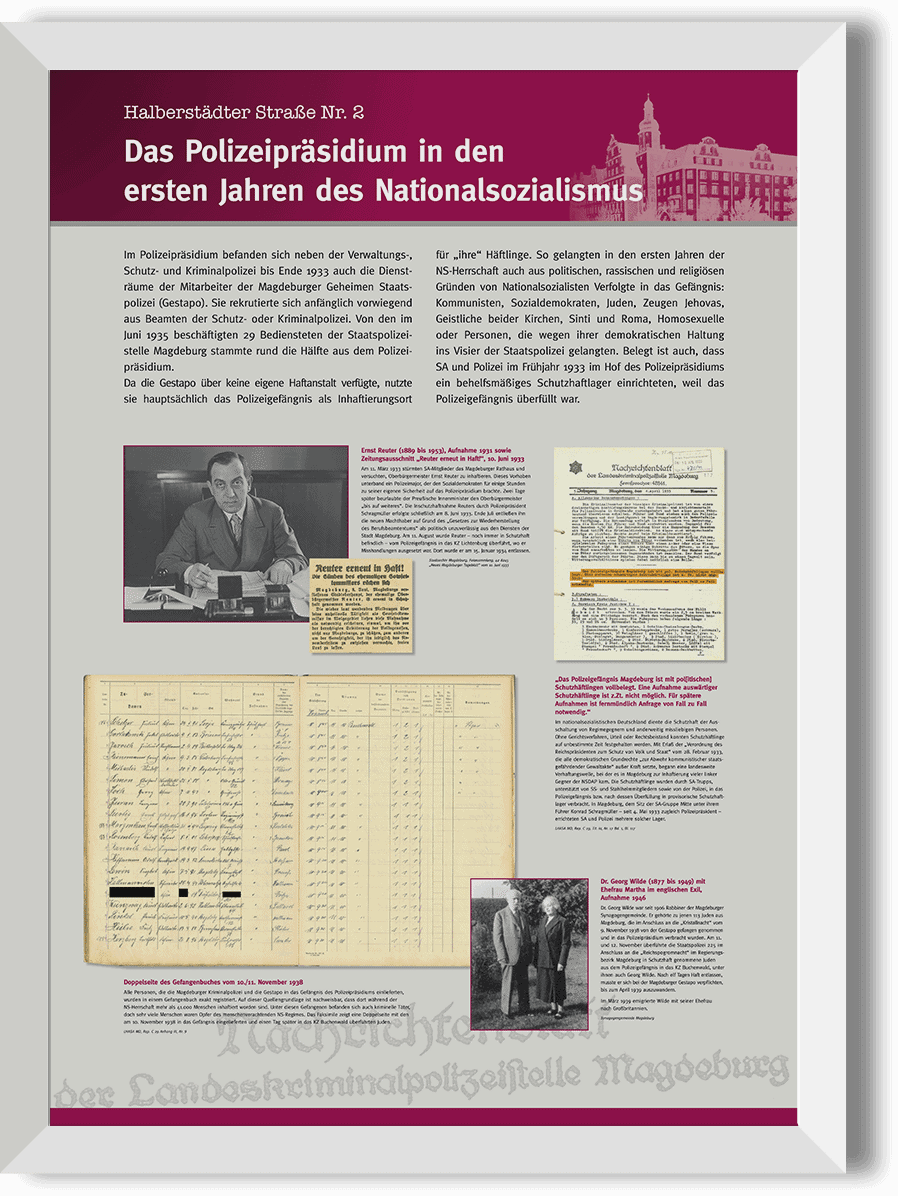 Ausstellungstafeln für  Ministerium für Inneres und Sport des Landes Sachsen-Anhalt 