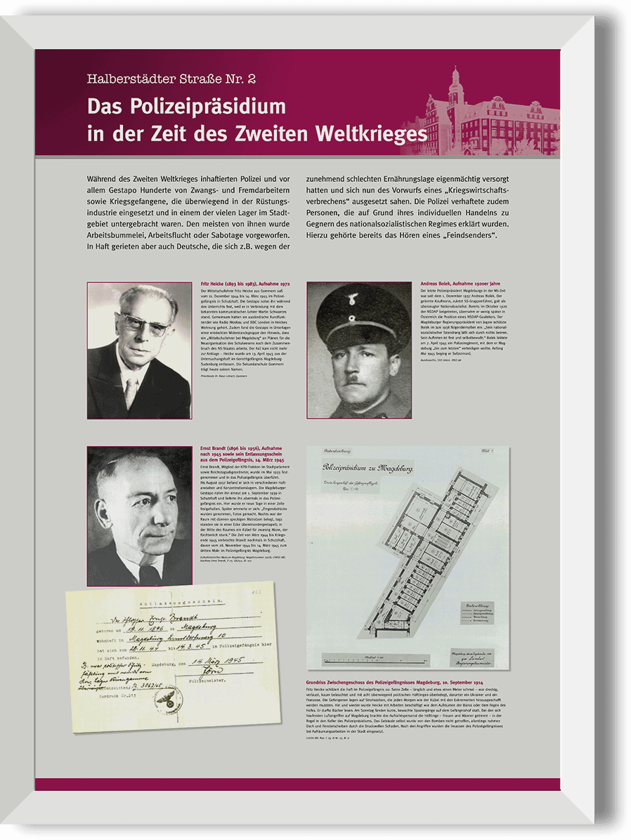 Ausstellungstafeln für  Ministerium für Inneres und Sport des Landes Sachsen-Anhalt 