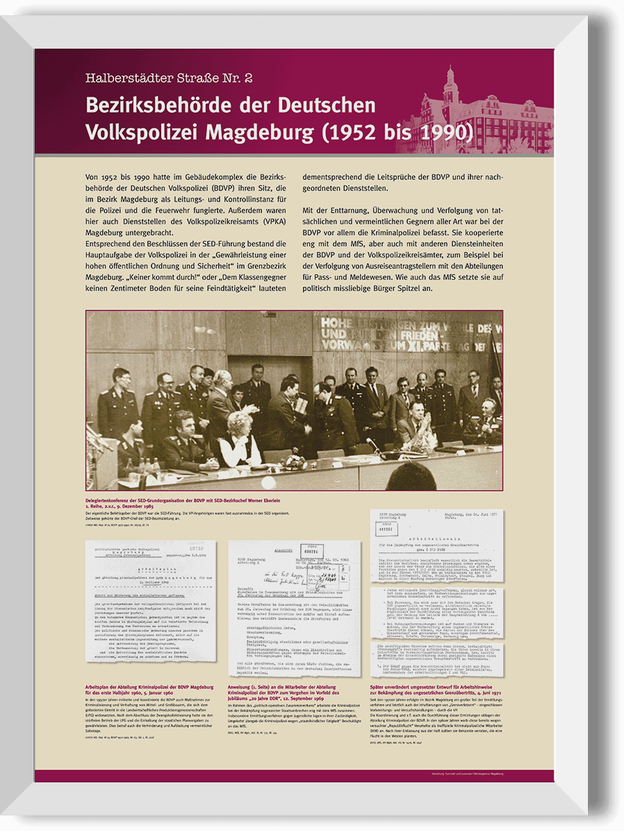 Ausstellungstafeln für  Ministerium für Inneres und Sport des Landes Sachsen-Anhalt 