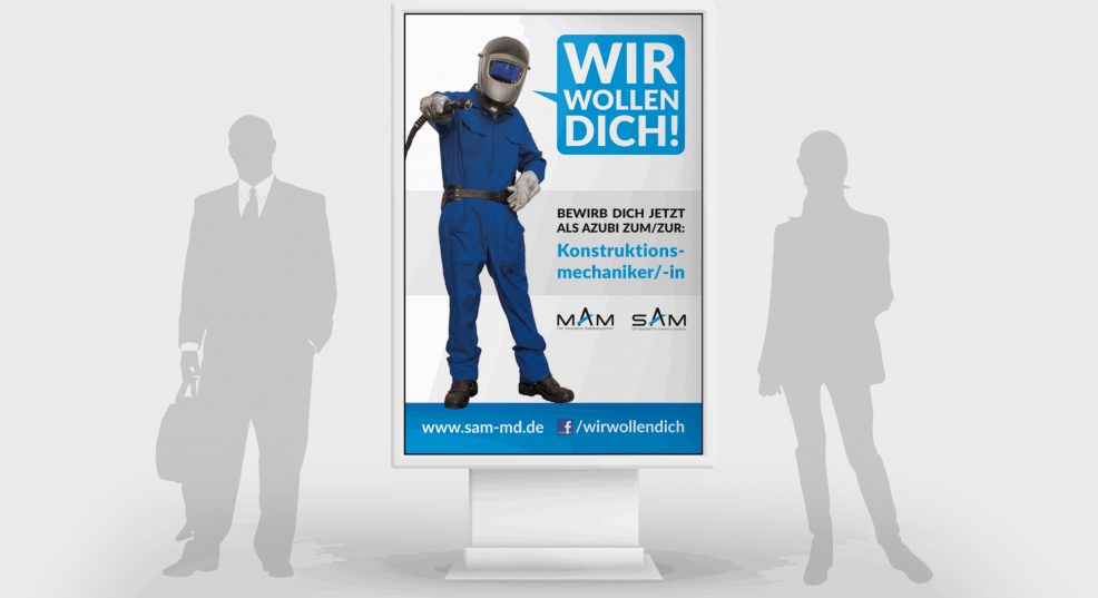 Citylight-Plakat für  SAM MAM Ausbildungsverbund 