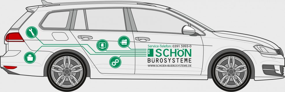 KFZ-Beschriftung für  Schön Bürosysteme GmbH 