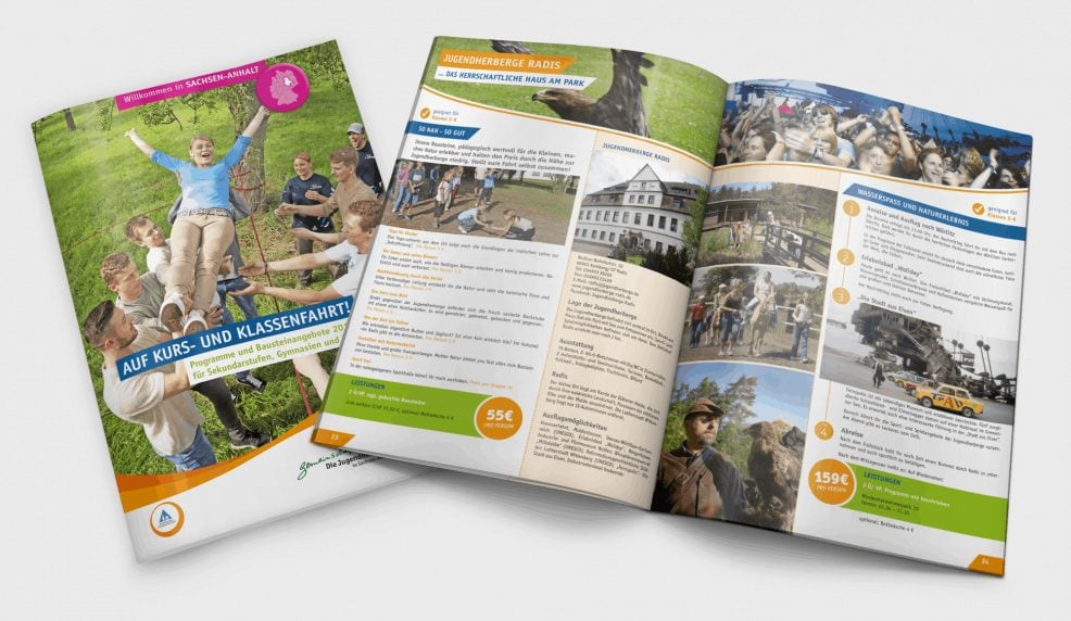Schulfahrtenkatalog für Sekundarschulen 2015 für  Deutsches Jugendherbergswerk Landesverband Sachsen-Anhalt e.V. 