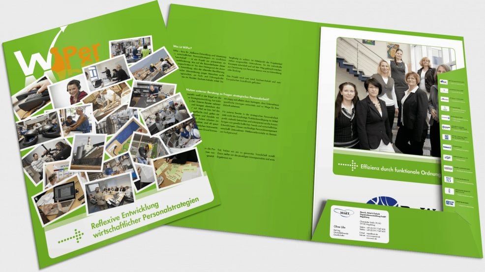 Mappe „WiPer“ für  MA&T Mensch, Arbeit & Technik Organisationsentwicklung GmbH 