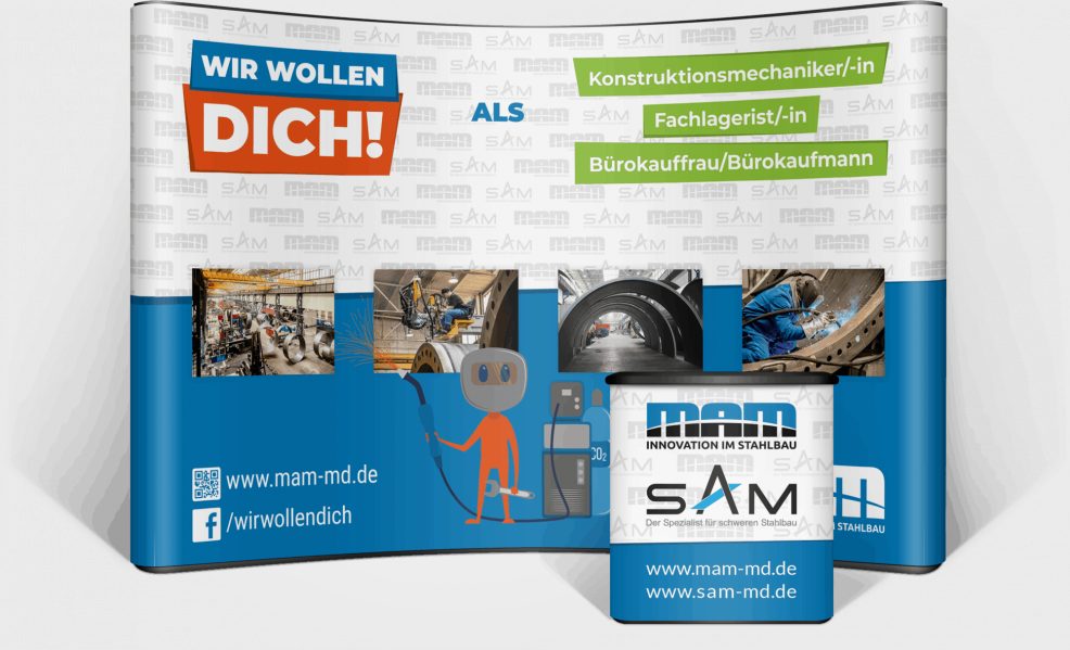 Popup-Wall für  Maschinen- und Anlagenbau Magdeburg GmbH 