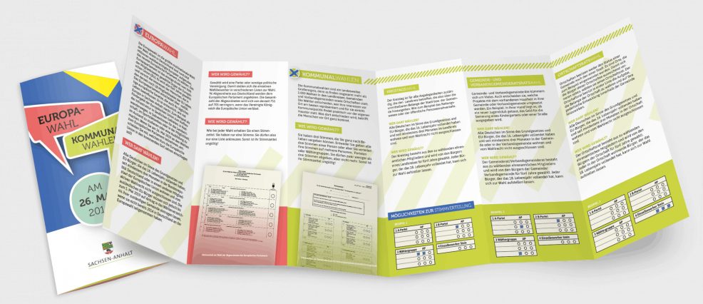 Flyer für  Landeszentrale für politische Bildung Sachsen-Anhalt 