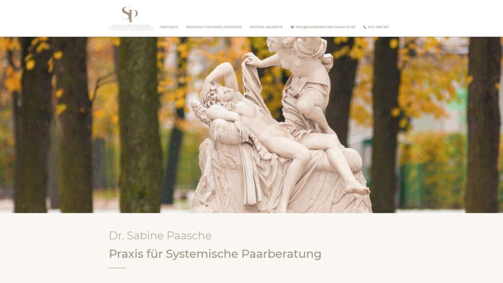 Webdesign und Programmierung für  Dr. Sabine Paasche – Systemische Paarberatung 