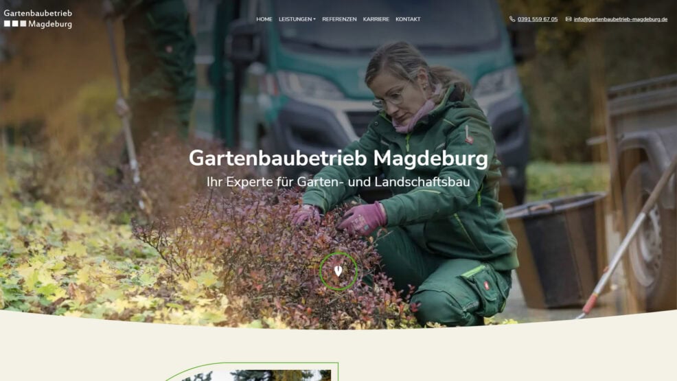Die Startseite von Gartenbaubetrieb Magdeburg