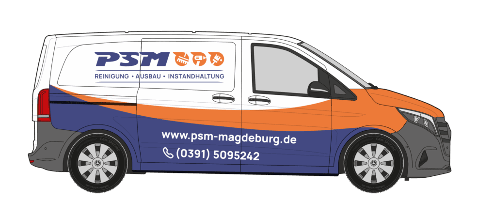 Design für Fahrzeugbeschriftung für PSM GbR