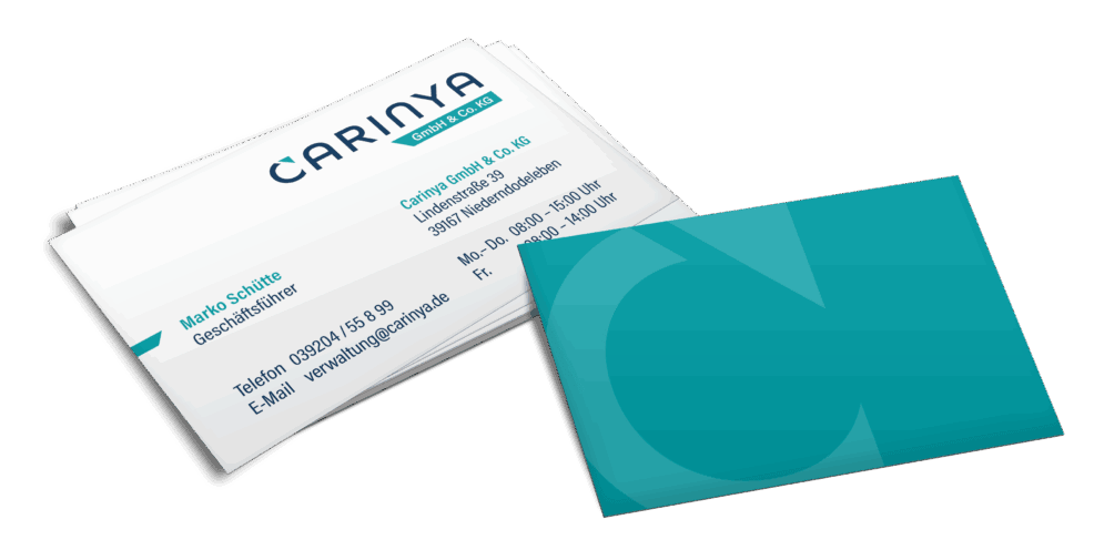 Visitenkarten für  Carinya GmbH & Co. KG 
